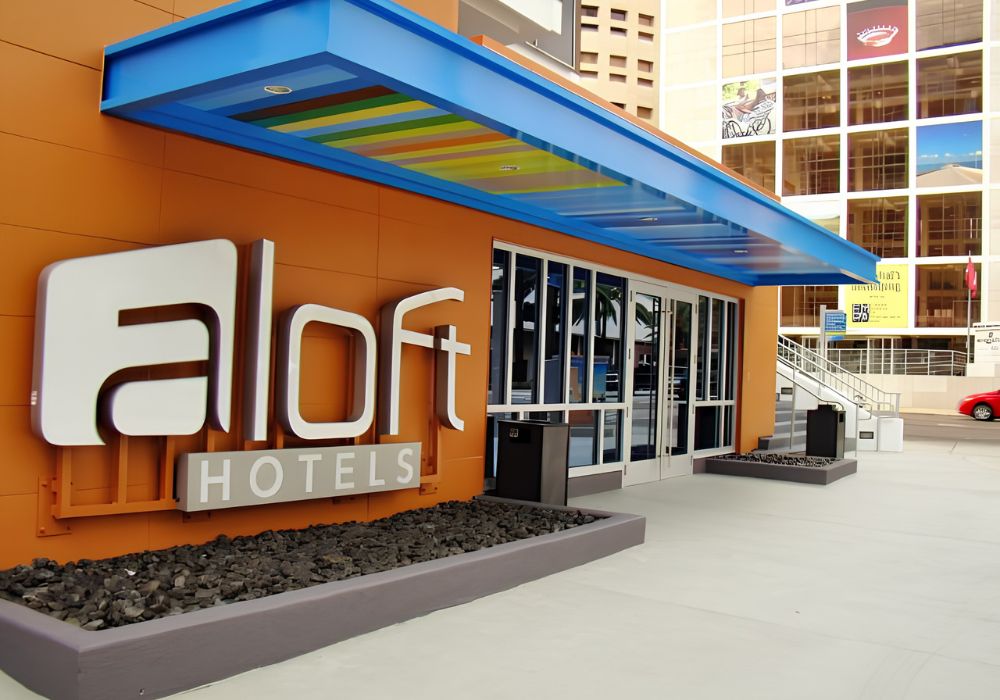 A-Loft Hotels – Custom Decking Canopy